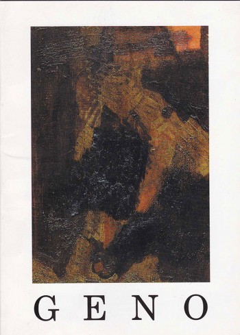 2000 - Geno, copertina catalogo mostra personale presso la Cuba d'oro di Roma, a cura di Jolanda Nigro Covre